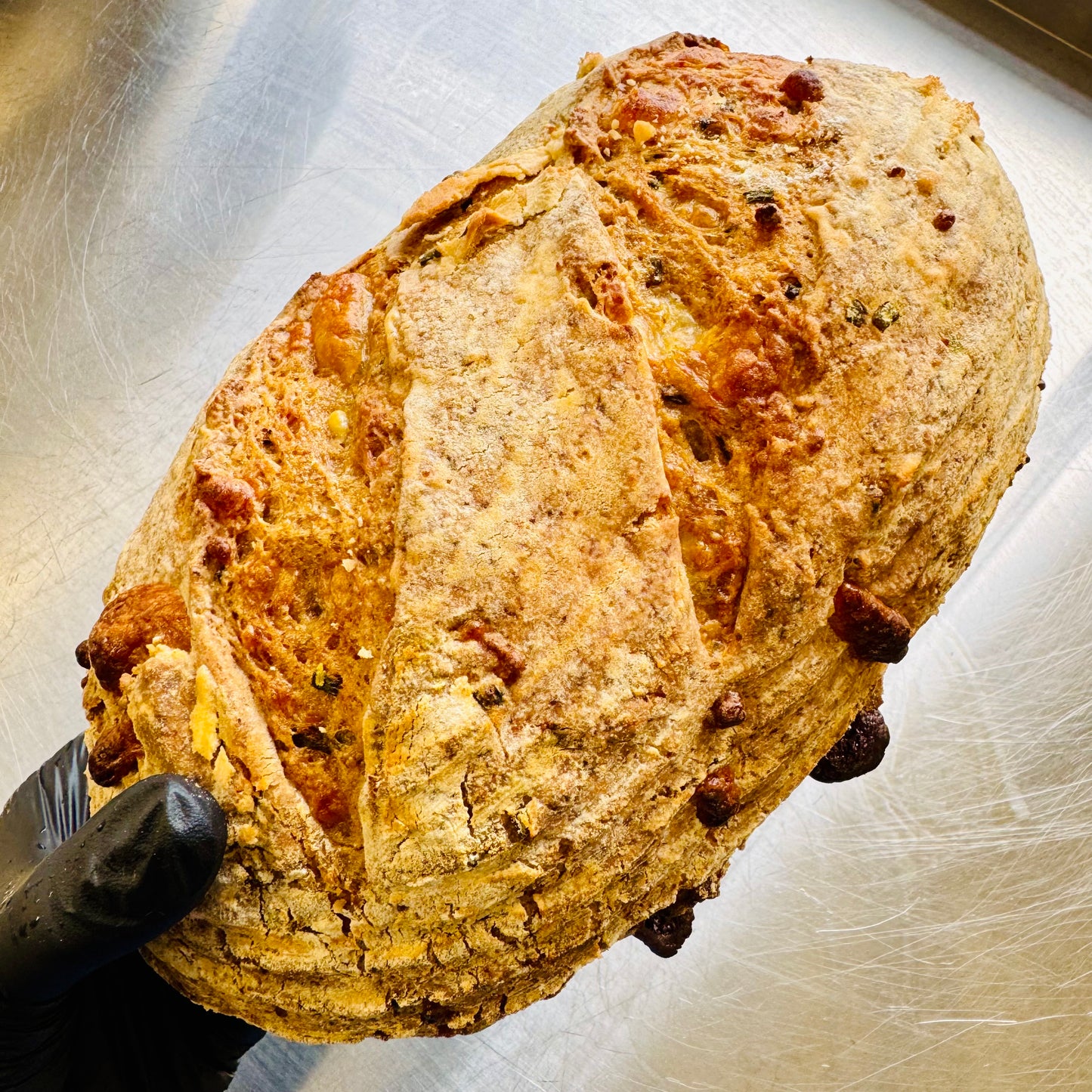 *Gluten-free & Vegan Cheddar and Chive Sourdough Bread