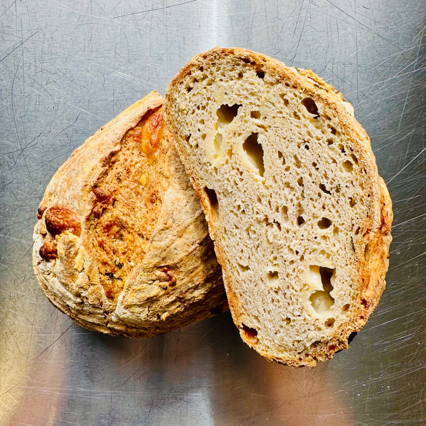 *Gluten-free & Vegan Cheddar and Chive Sourdough Bread