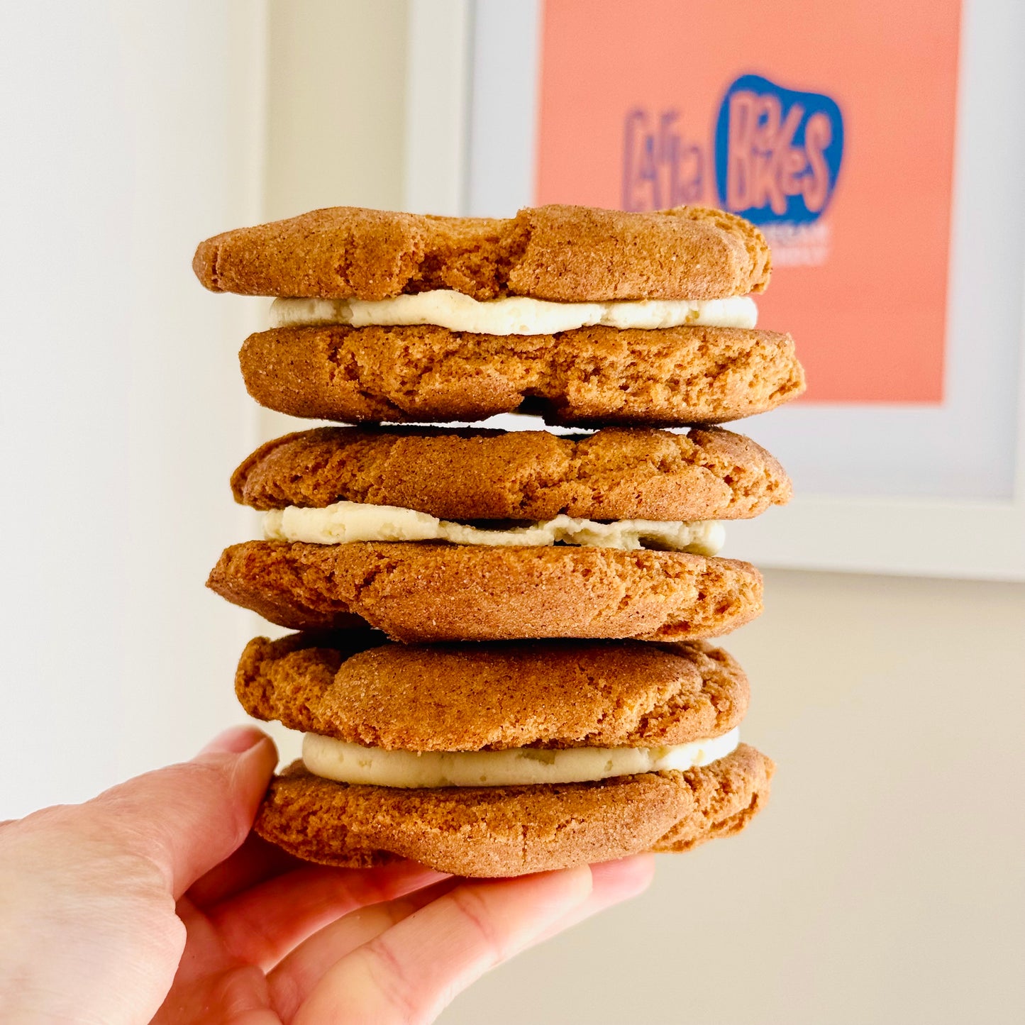 Gluten-free & Vegan Snickerdoodle Cookie Sandwiches