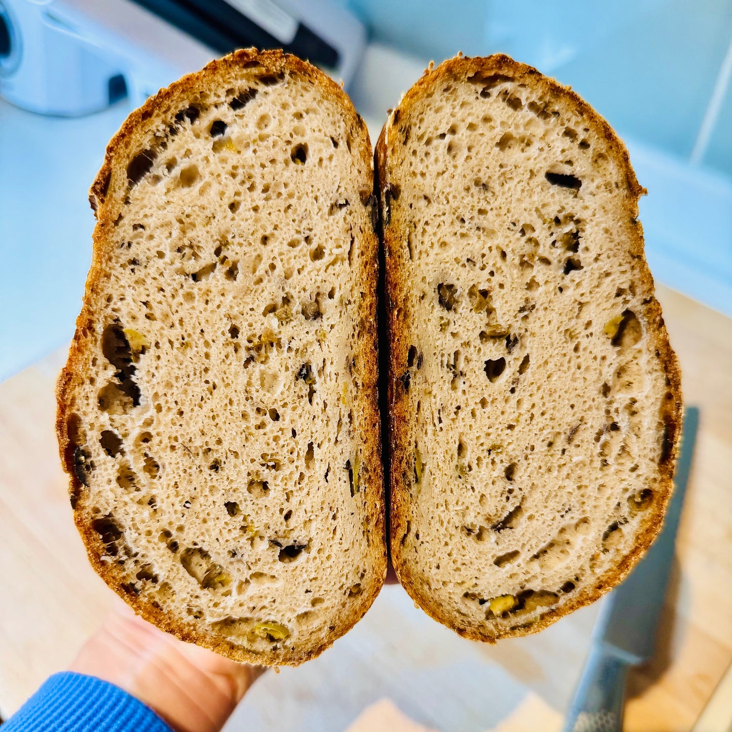 Gluten-free & Vegan Olive Sourdough Bread