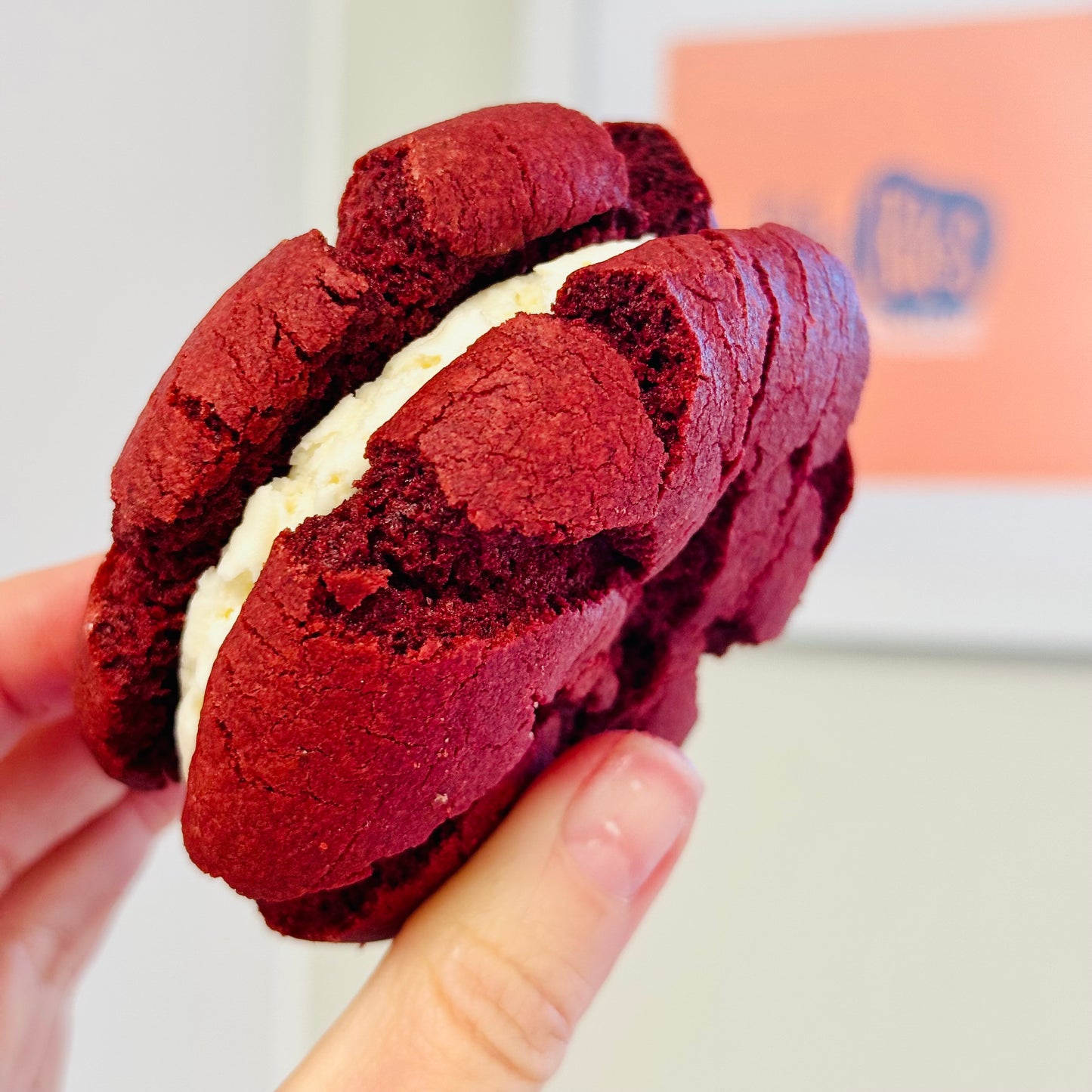 Gluten-free & Vegan Red Velvet Cookie Sandwiches