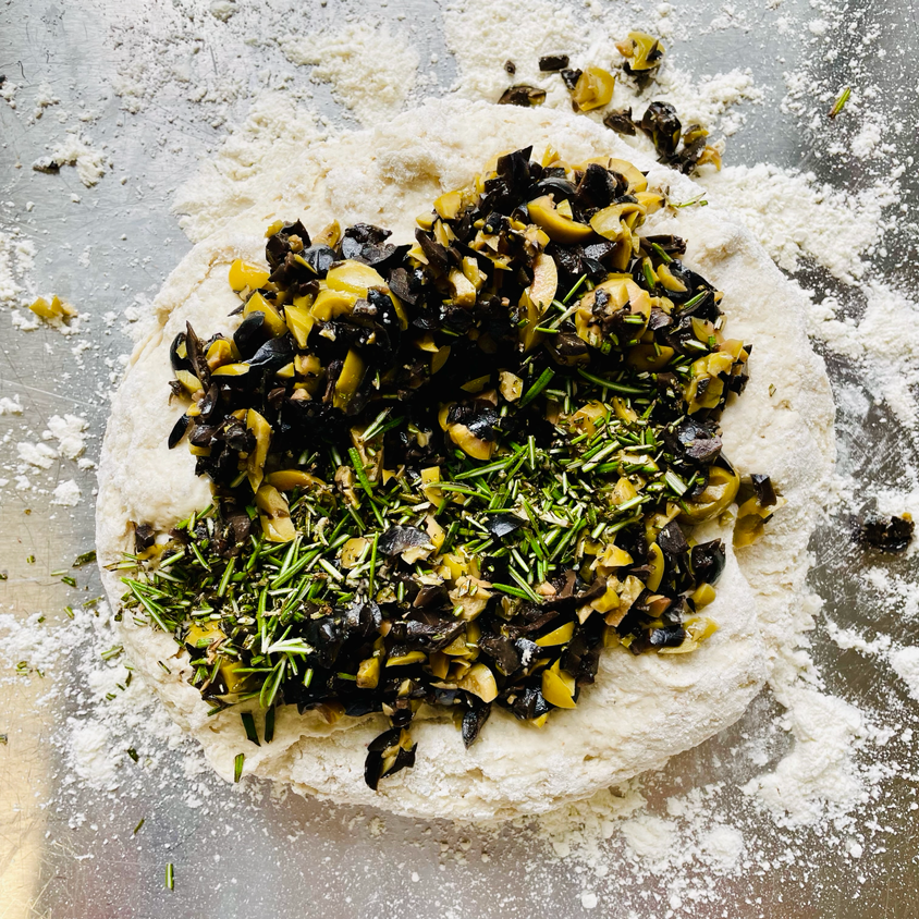 Gluten-free & Vegan Olive and Rosemary Sourdough Bread