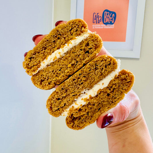 Gluten-free & Vegan Pumpkin Spice Cookie Sandwiches