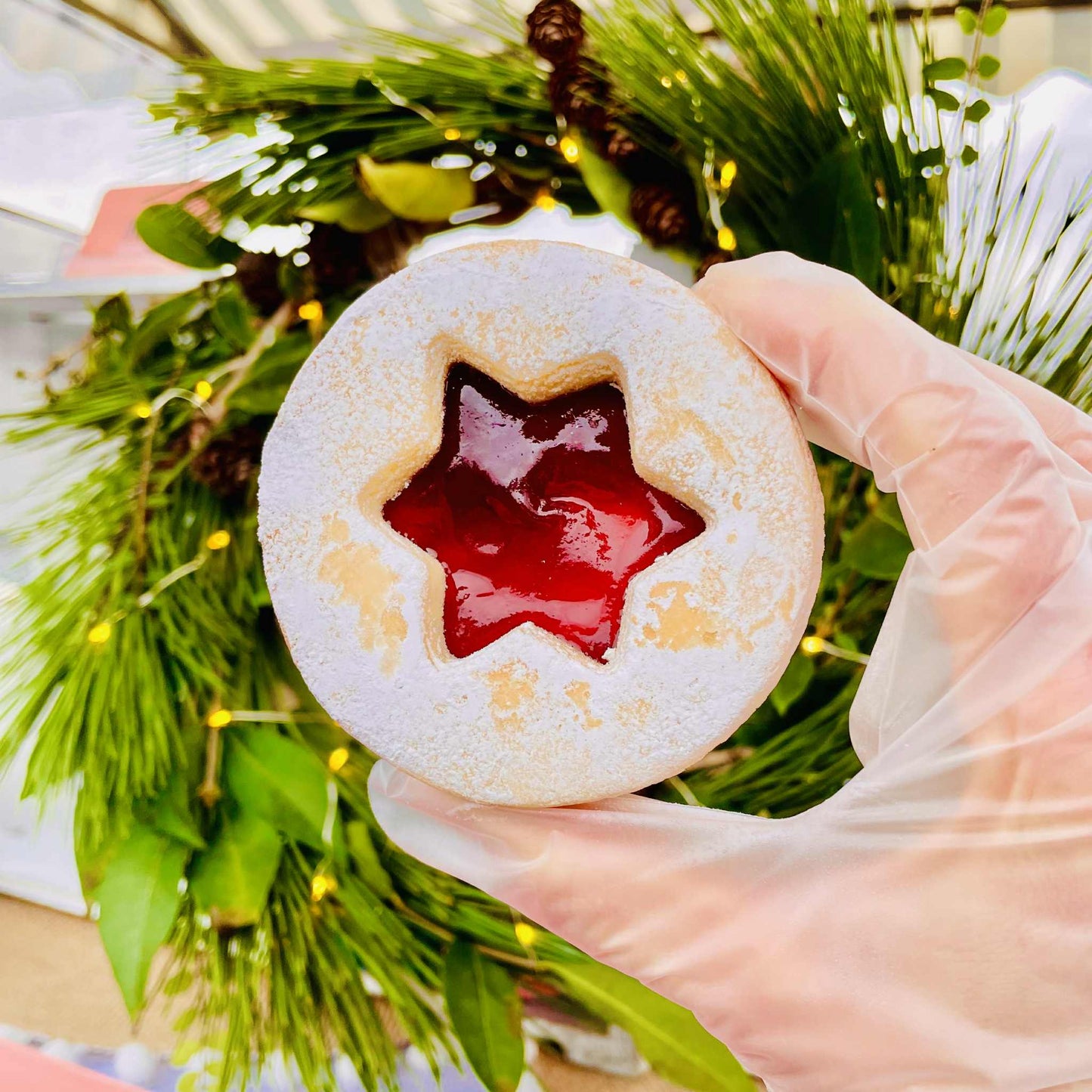 Gluten-free & Vegan Festive Linzer Biscuits
