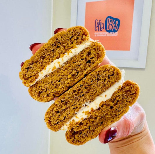 Gluten-free & Vegan Pumpkin Spice Cookie Sandwiches